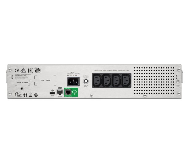 APC Smart UPS C (1000VA/600W, 4x IEC, AVR, Rack) - 490523 - zdjęcie 3